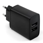 Nabíjačka do siete FIXED 2xUSB, 15W Smart Rapid Charge (FIXC15-2U-BK) čierna nabíjačka do siete • 2× USB • 15 W • podporuje rýchlonabíjanie • technoló