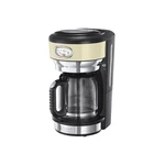 Kávovar RUSSELL HOBBS RETRO 21702-56 krémový kávovar na prekvapkávanú kávu • príkon 1 000 W • sklenená kanvica 1,25 l – až 10 šálok • ukazovateľ proce