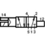 Elektropneumatický ventil Norgren V60A513A-A213L, 5/2-cestné, G 1/8, 24 V/DC