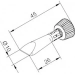 Pájecí hrot ERSADUR 0102CDLF100C/SB, 10 mm