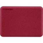 Externí HDD 6,35 cm (2,5") Toshiba Canvio Advance Red 2020, 1 TB, USB 3.2 (Gen 1x1) , červená