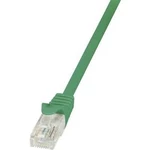 Síťový kabel RJ45 LogiLink CP1015U, CAT 5e, U/UTP, 25.00 cm, zelená
