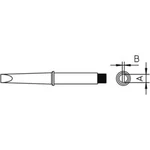 Pájecí hrot Weller 4CT5B7-1, dlátový, rovný, 2,4 mm