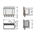 Konektor do DPS WAGO 2091-1412/200-000, 44.00 mm, pólů 12, rozteč 3.50 mm, 100 ks