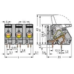 Pružinová svorkovnice WAGO 2716-258, 6.00 mm², Pólů 8, šedá, 8 ks