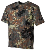 Bavlněné tričko US army MFH® s krátkým rukávem - flecktarn (Barva: Flectarn, Velikost: XXL)