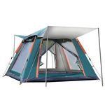 IPRee® 6-7 People Fully Automatic Tent Silver Glue Outdoor Camping Family Picnic Travel Tent