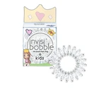 Detská špirálová gumička do vlasov Invisibobble Kids Princess Sparkle - číra s trblietkami, 3 ks (IB-KI-PC10001-2)