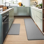 Heavy Duty Waterproof PU Leather Door Mat Non-slip Anti-oil Floor Rug For Kitchen Bathroom Living Room