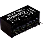 Mean Well DPBW03F-15 DC / DC menič napätia, modul   100 mA 3 W Počet výstupov: 2 x