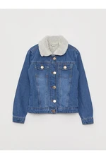 LC Waikiki Kids Shirt Collar Girl Jean Jacket