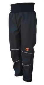 Summer softshell trousers - black-reflective