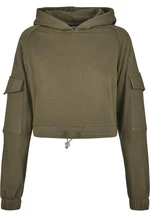 Women's Short Work Hoodies Summer Olive