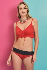 Dagi Red Frilled Bikini Bottom