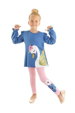 Denokids Swan Girl Kids Tunic Leggings Suit