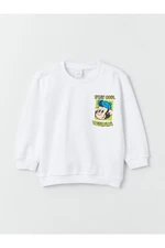 LC Waikiki Crew Neck Long Sleeve Printed Sweatshirt for Baby Boy