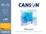 Canson Pad Montval Cold Pressed A3 300 g Natural White Bloc de dibujo