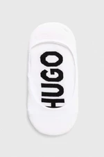 Ponožky HUGO 2-pack dámské, bílá barva, 50516398