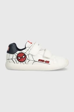 Dětské sneakers boty Geox GISLI x Marvel bílá barva