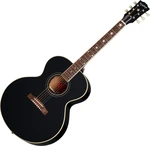 Epiphone J-180 LS Ebony Guitare Jumbo acoustique-électrique