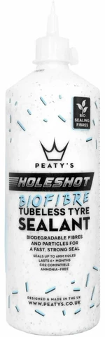 Peaty's Holeshot Biofibre Tubeless Sealant 1 L Reparación de pinchazo de bicicleta