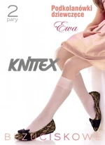Knittex Kids Line Ewa 20 den A'2 Dívčí podkolenky 18-22 cm Bianco(bílá)