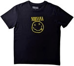 Nirvana T-Shirt Yellow Smiley Flower Sniffin' Black S