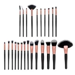 MIMO Makeup Brush Set Black 24 Pcs sada štětců