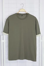 Trendyol Anthracite Oversize/Wide Cut More Sustainable Embroidered 100% Organic Cotton T-shirt