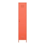 Pomarańczowa metalowa szafka Novogratz Cache, 38x185 cm