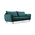 Ciemnozielona aksamitna sofa Cosmopolitan Design Vienna, 160 cm