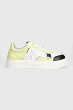 Kožené sneakers boty Patrizia Pepe zelená barva, 2Z0008 L011 FE31