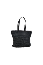 Big Star Knitted Handbag Black