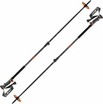 Leki Helicon Lite Dark Anthracite/Neonorange/Black 110 - 145 cm Kije trekkingowe