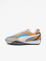 Blue and beige men's sneakers with suede details Puma Blktop Rider Multicolor