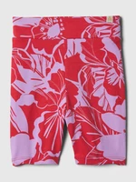 Pink and red girls' elastic shorts GAP