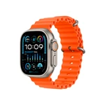 Apple Watch Ultra 2 49 mm smart hodinky Titan/Orange Ocean