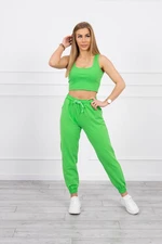 Set top+pants green neon