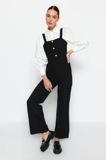 Trendyol Black Buttoned Strap Gilet Woven Jumpsuit