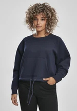 Women's Oversized Short Raglan Crew Nightnavy