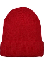 Recycled Waffle Knit Beanie Red