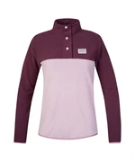 Women's warm fleece sweatshirt Hannah NUKA fig/violet ice