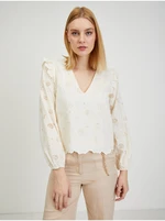 Beige Women's Patterned Blouse ORSAY - Ladies