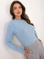 Light blue women's classic sweater