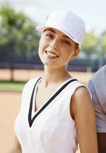 Pinstripe cap white/black