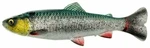 Savage Gear 4D Line Thru Pulse Tail Trout Green Silver 16 cm 51 g Gumová nástraha