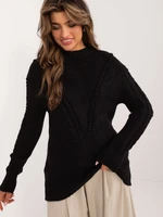 Black oversize sweater