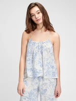 GAP Tílko dreamwell shirred racerback cami - Dámské