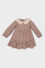 DEFACTO Baby Girl Plaid Long Sleeve Flannel Dress