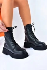 Fox Shoes Black Thick-soled Women's Daily Boots Boots